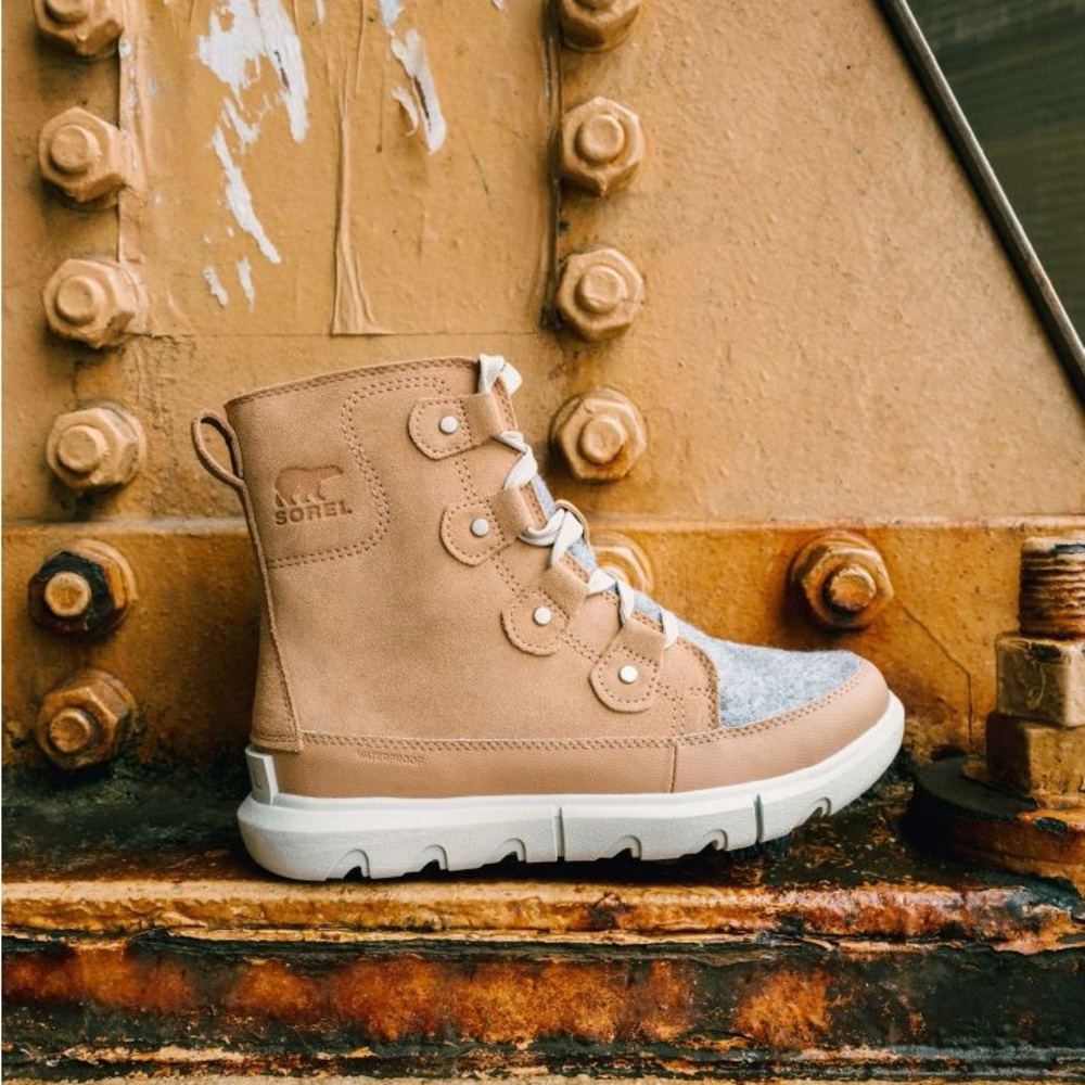 Sorel Tan and Gray Women's Lace-Up Casual Boots - Picture 11 of 13